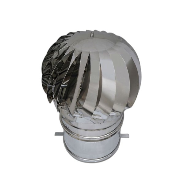Aspiratore eolico in acciaio INOX Ø250 per cabine elettriche EN 1856