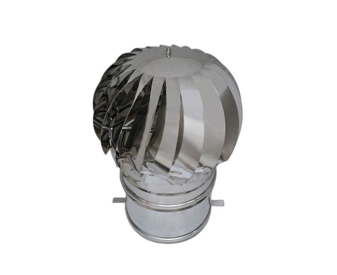 Aspiratore eolico in acciaio INOX Ø250 per cabine elettriche EN 1856