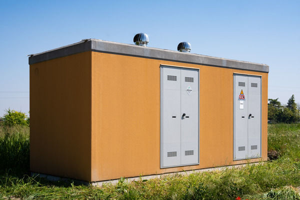 Cabina elettrica ENEL DG2061 Ed. 9 – distribuzione, vista d'insieme