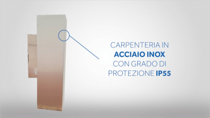 Comar Condensatori Carpenteria in acciaio inox con grado di protezione IP55 del quadro di rifasamento B50