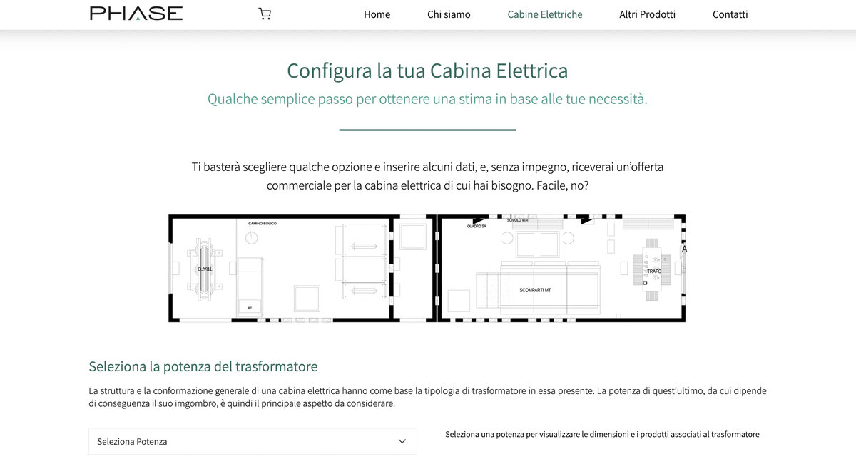 scelta potenza Configuratore cabine elettriche: scelta della potenza