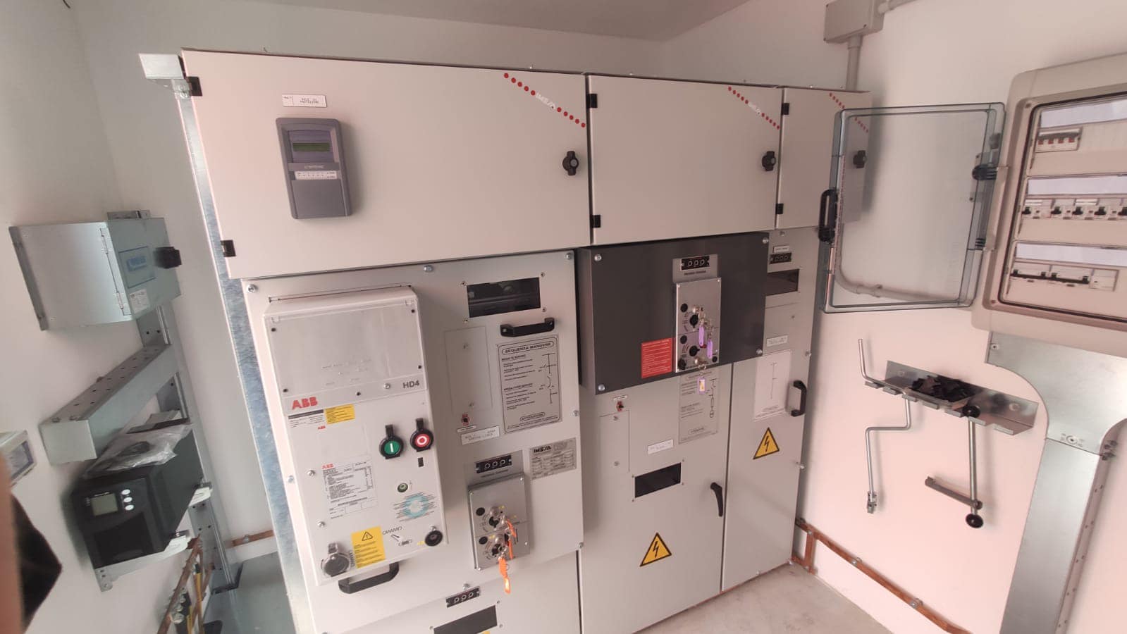 Quadro di media tensione in cabina elettrica