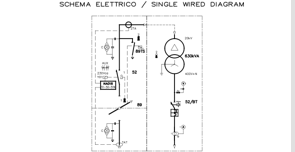 schema elettrico unifilare di cabina