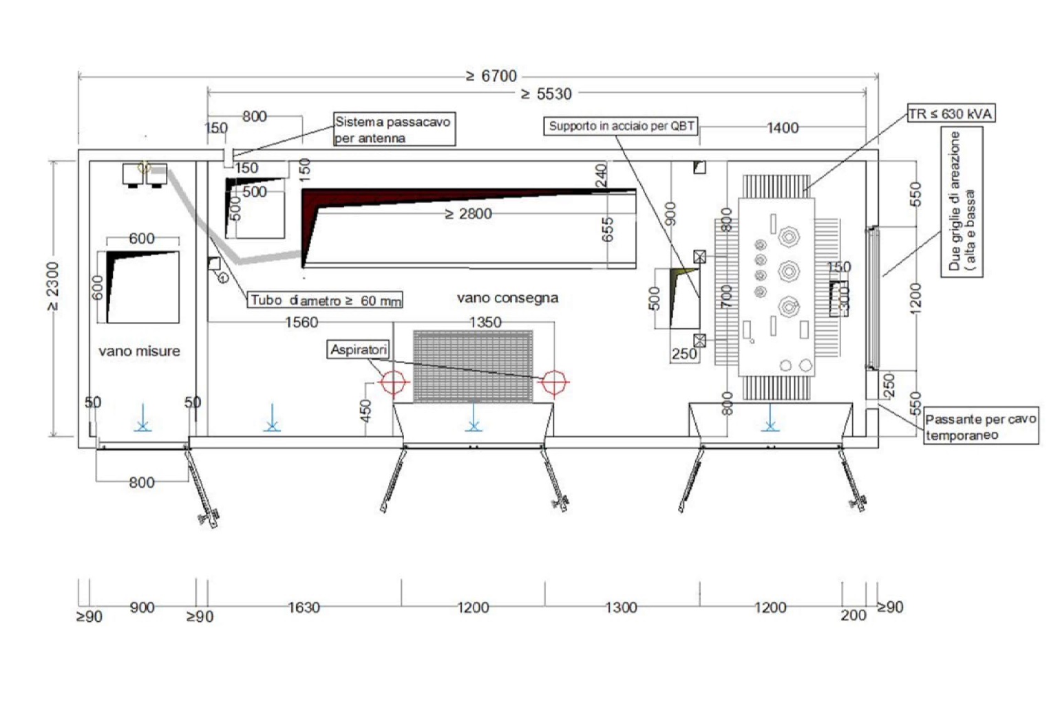 cabina elettrica dwg DG2092